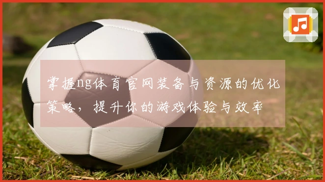 掌握ng体育官网装备与资源的优化策略，提升你的游戏体验与效率